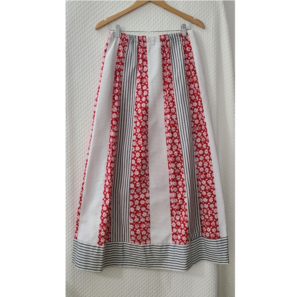 Vintage Alice of California multi color/textile maxi skirt